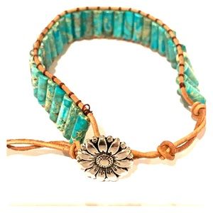 Bohemian handmade Jasper Bracelet